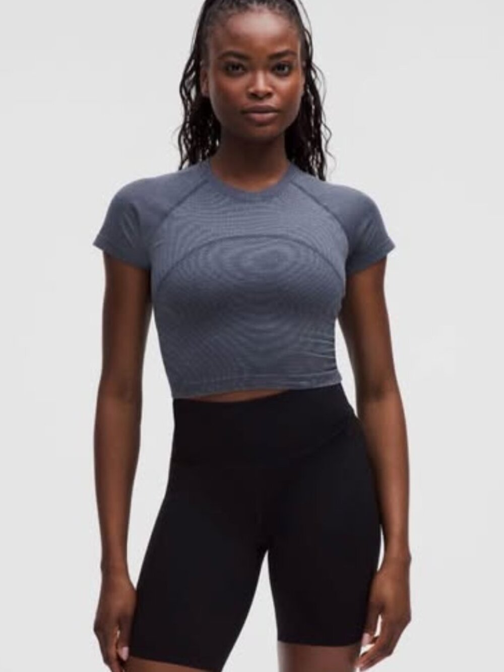 Lululemon Size 4 Swiftly Tech Cropped Short-Sleeve Shirt 2.0